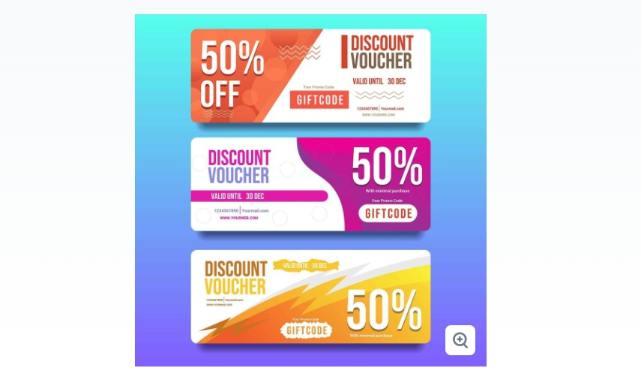 Colorful Discount Voucher FREE