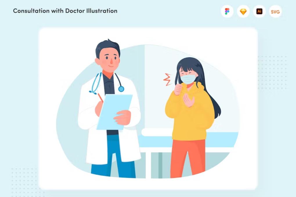 Doctor Consultation Vector Design