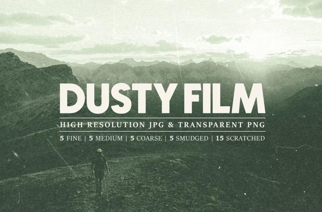 Dusty Film Textures Set