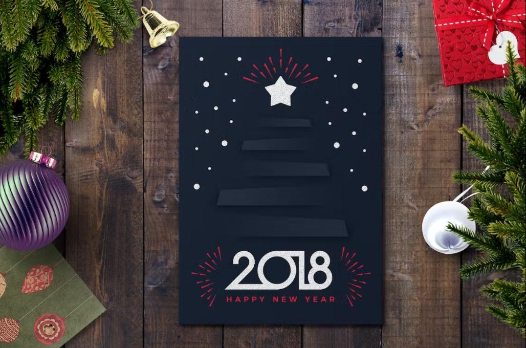 Editable New Year Card