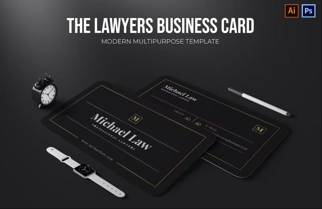 Elegant Lawyer Business Card