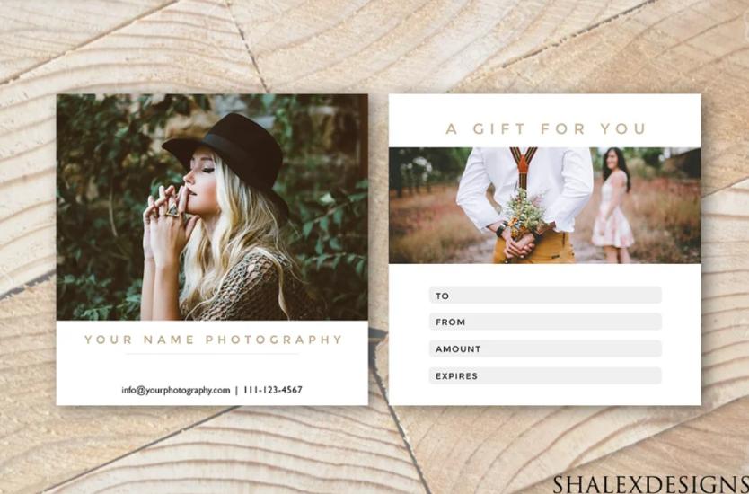 Elegant Photography Gift Card Template