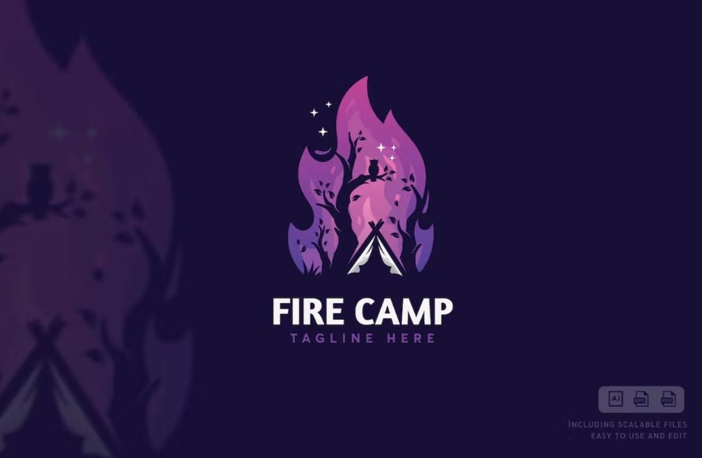 Fire Camp Logo Design