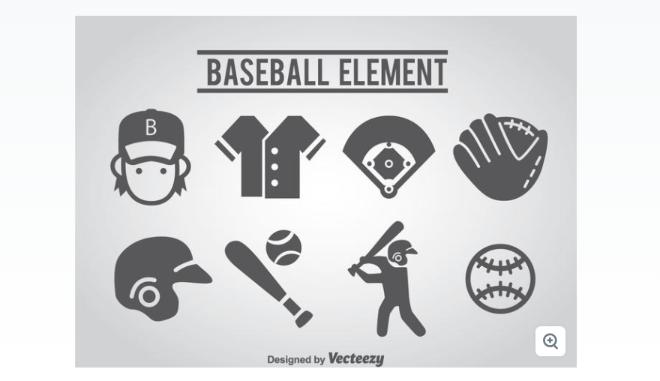 Free Baseball Vector Elements