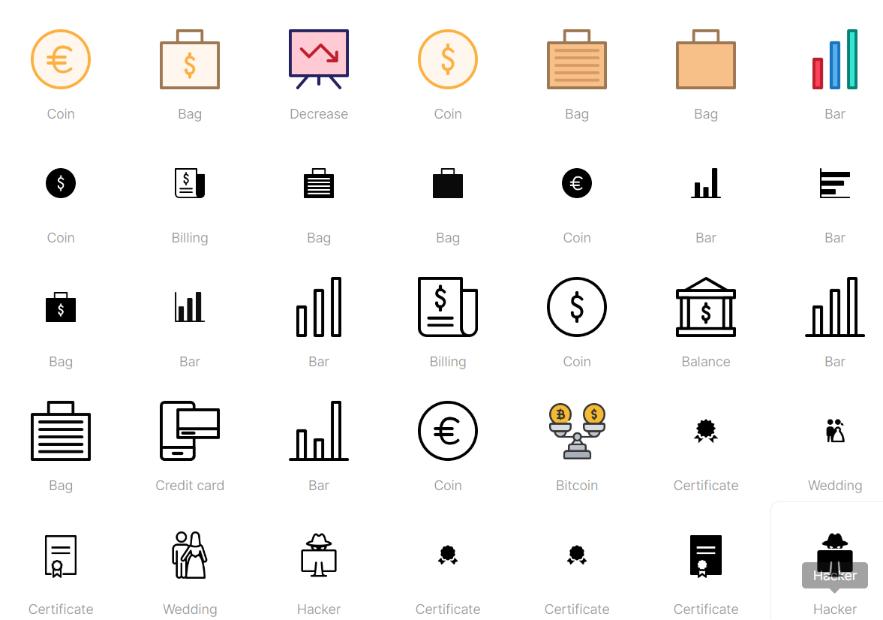 Free Finance Icons Set