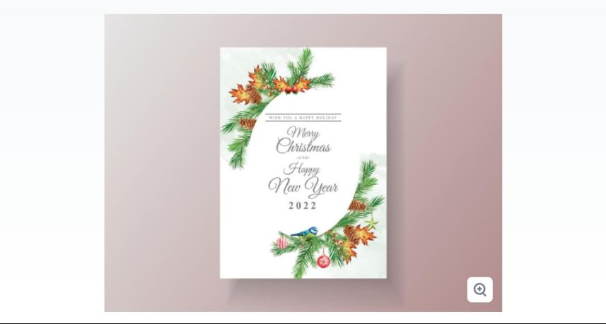 Free New Year Card Template