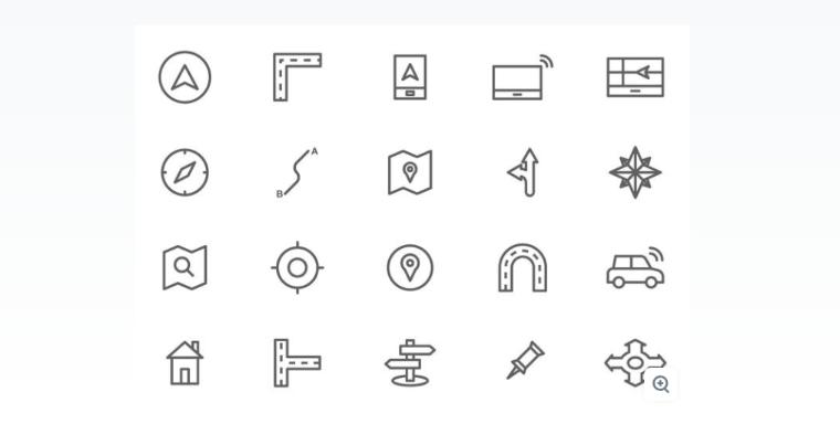 Free Roadmap Icons Set