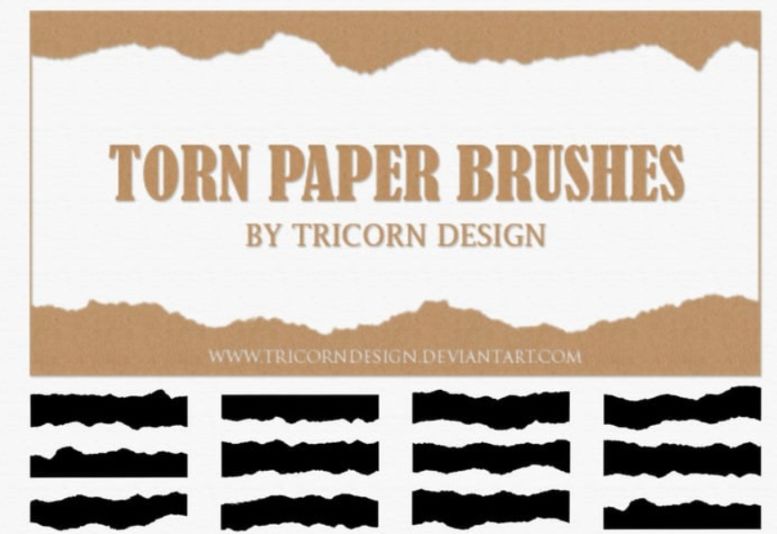 Free Torn Paper Brushes