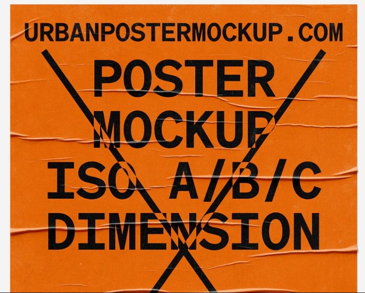 Free Urban Poster Mockups PSD