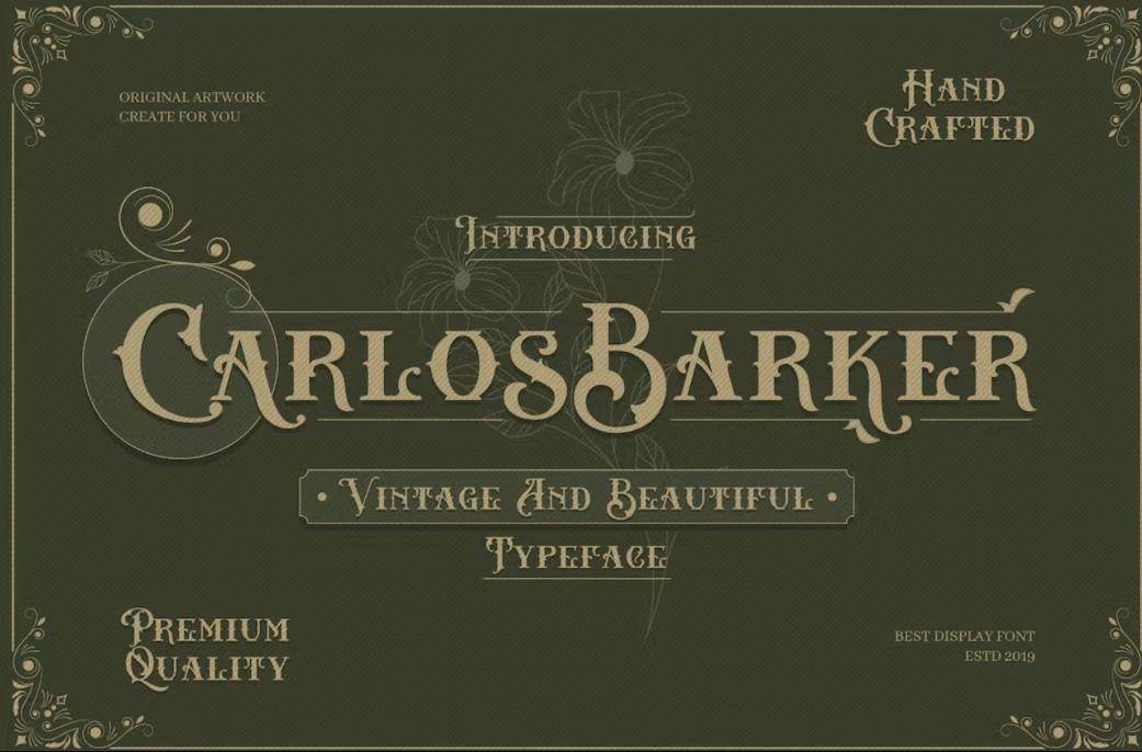 Hand Crafted Vintage font