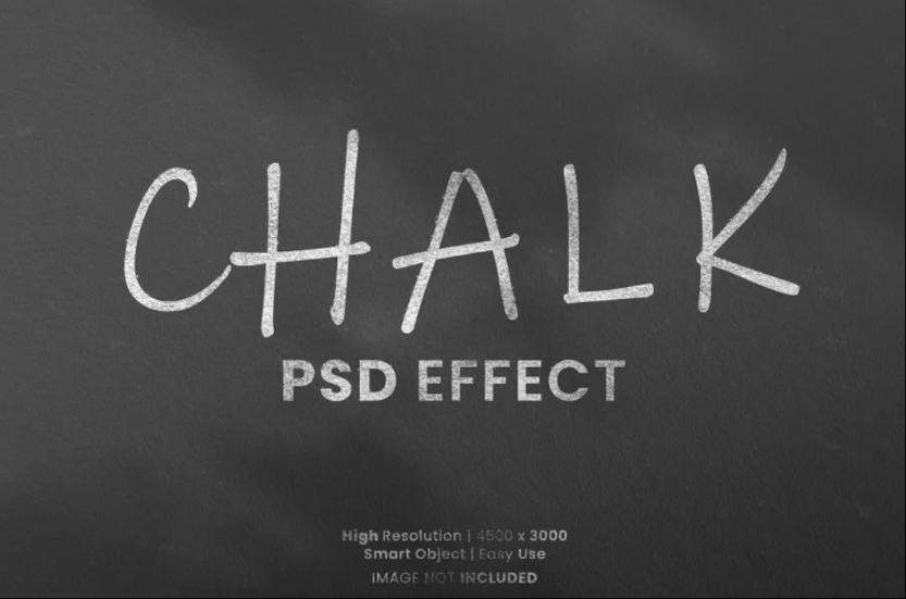 Hand Written Chalj PSD Effect