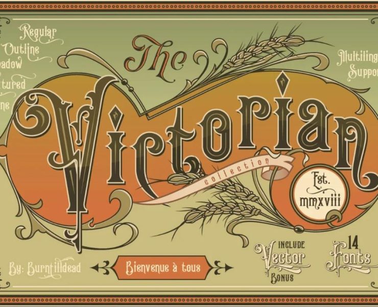 15+ Victorian Fonts TTF OTF FREE Download
