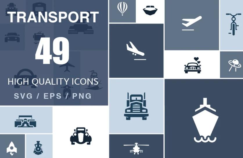 High Quality Vehicles Icons
