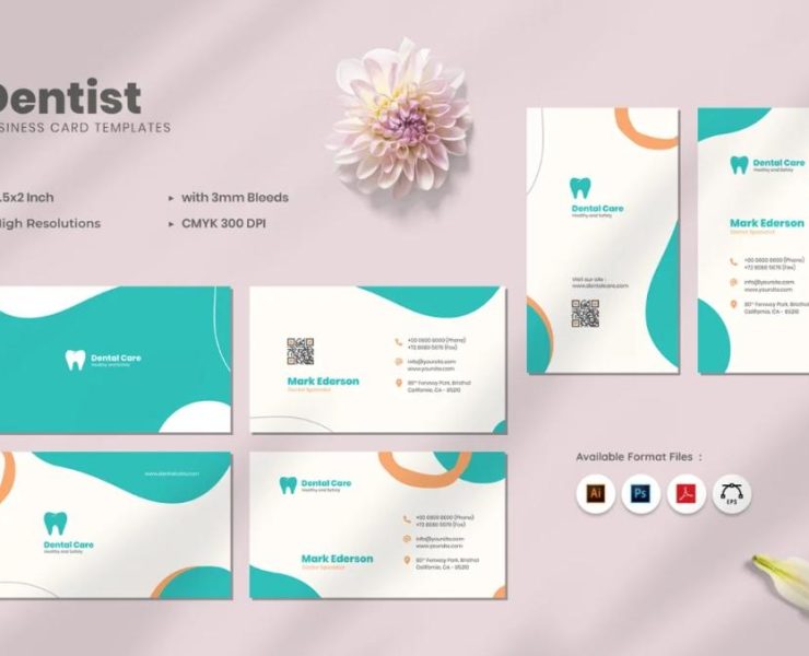 15+ FREE Dentist Business Card PSD Download