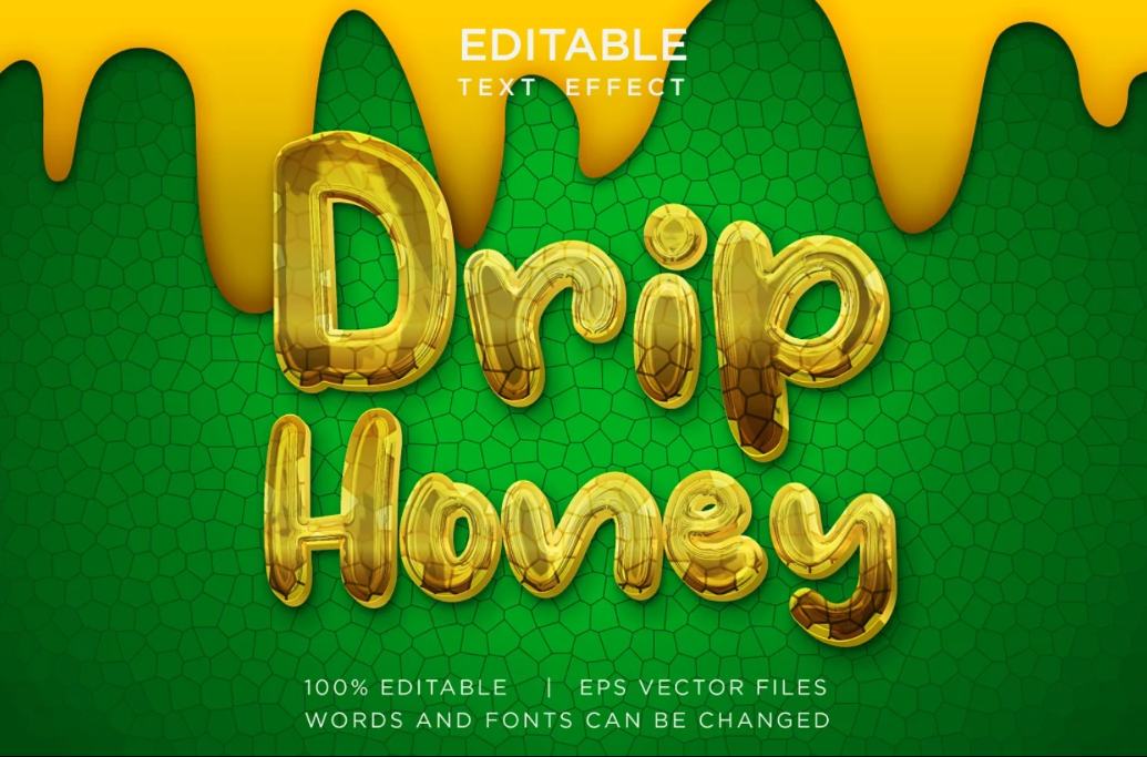 Honey Drip Text Effect