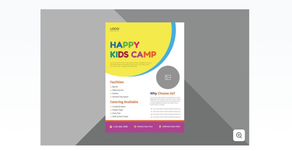 Kids Camp Poster Design