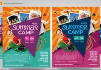 Kids camp flyer template