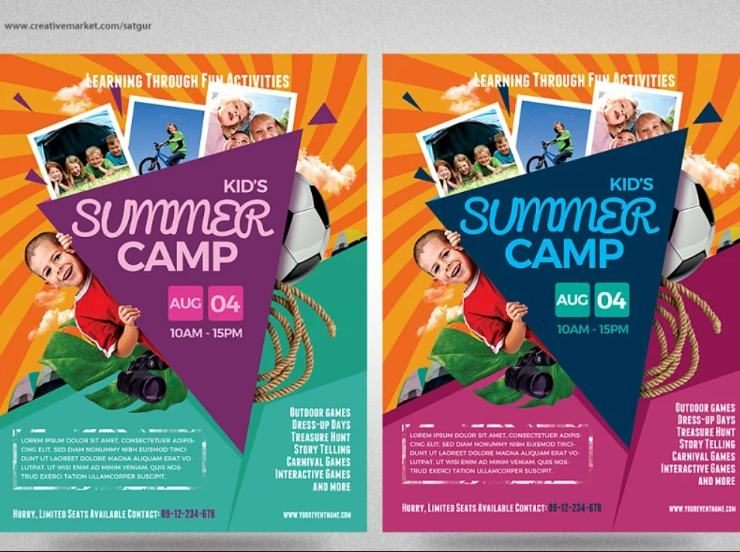 15+ Kids Camp Flyer Template FREE Download