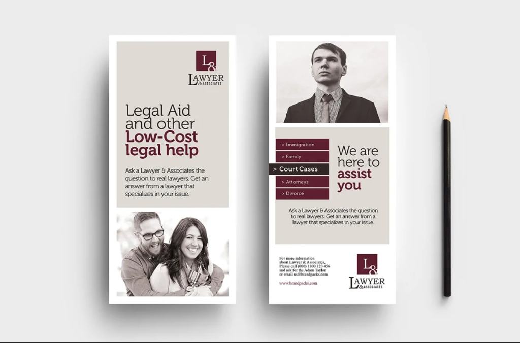 Law Firm DL Card Template