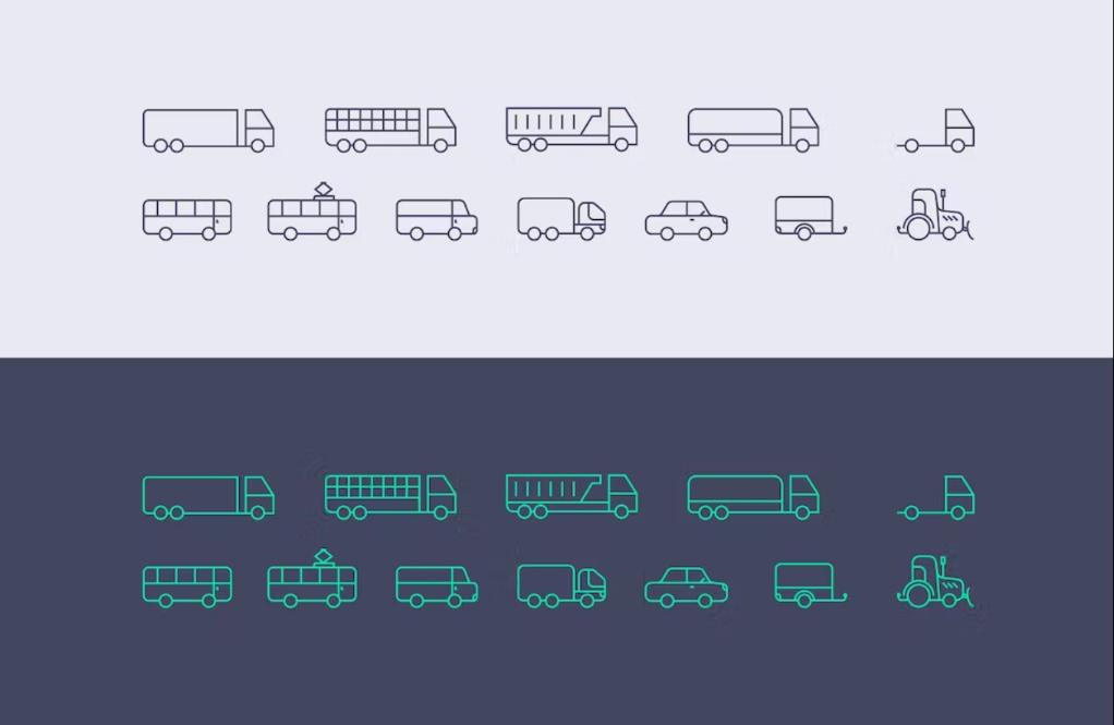 Linear Outline Icons Set