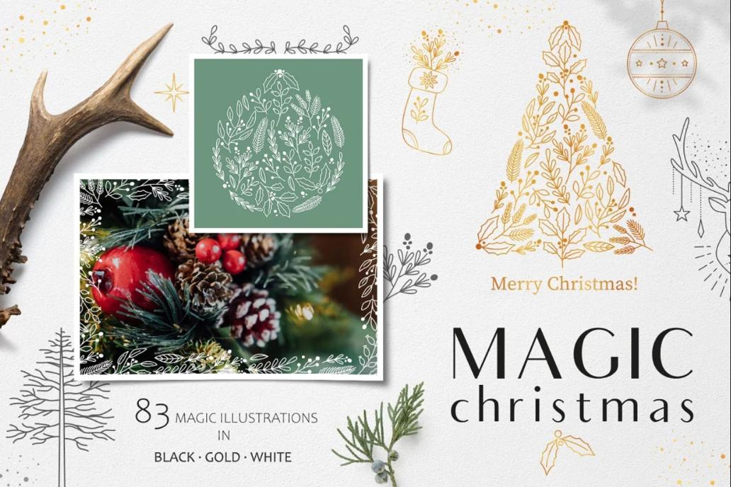 Magic Christmas Vector Illustrations