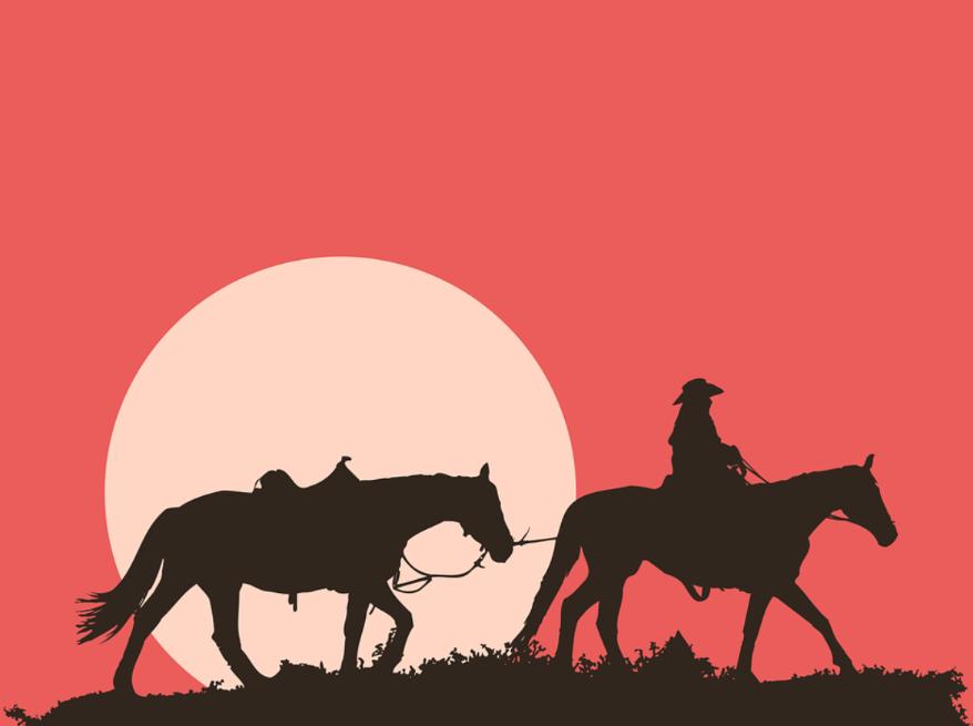 Man and Horse Illustrations
