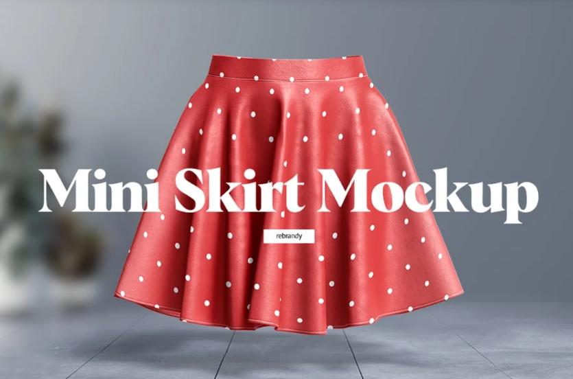 Mini Skirt Mockup PSD