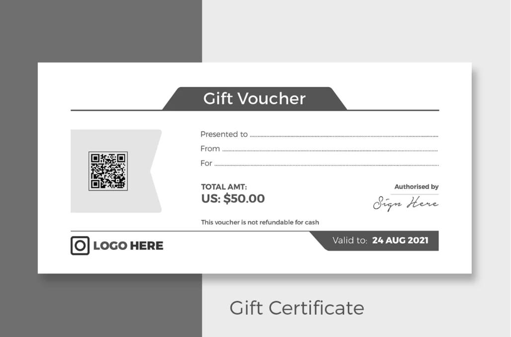 Minimal Gift Card Template