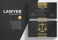 Lawyer Business Card Template