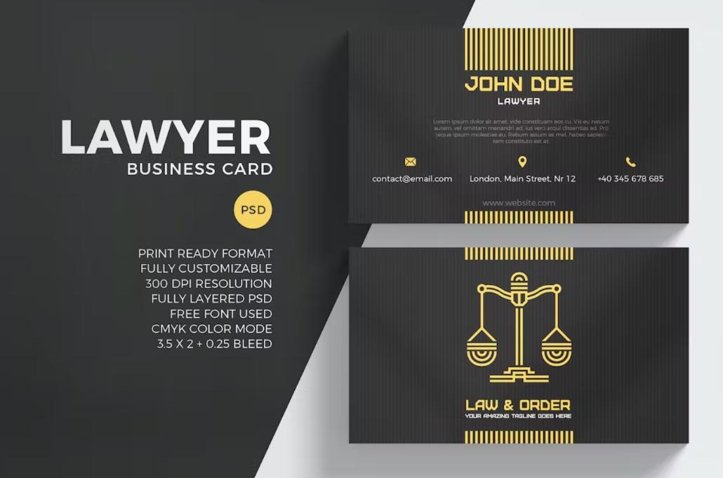 Print Ready lawyer card 