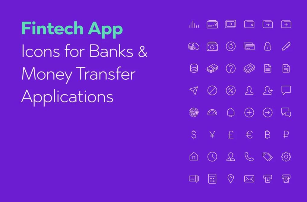 Professional Fintech App Icons