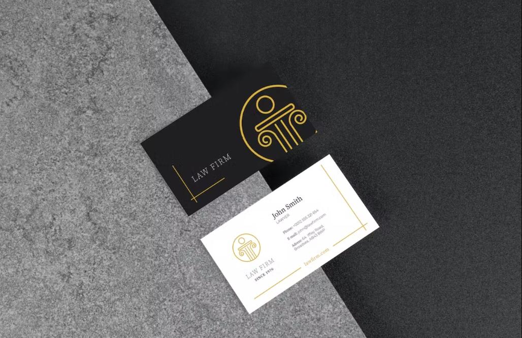 Professional Law Firm Card Template