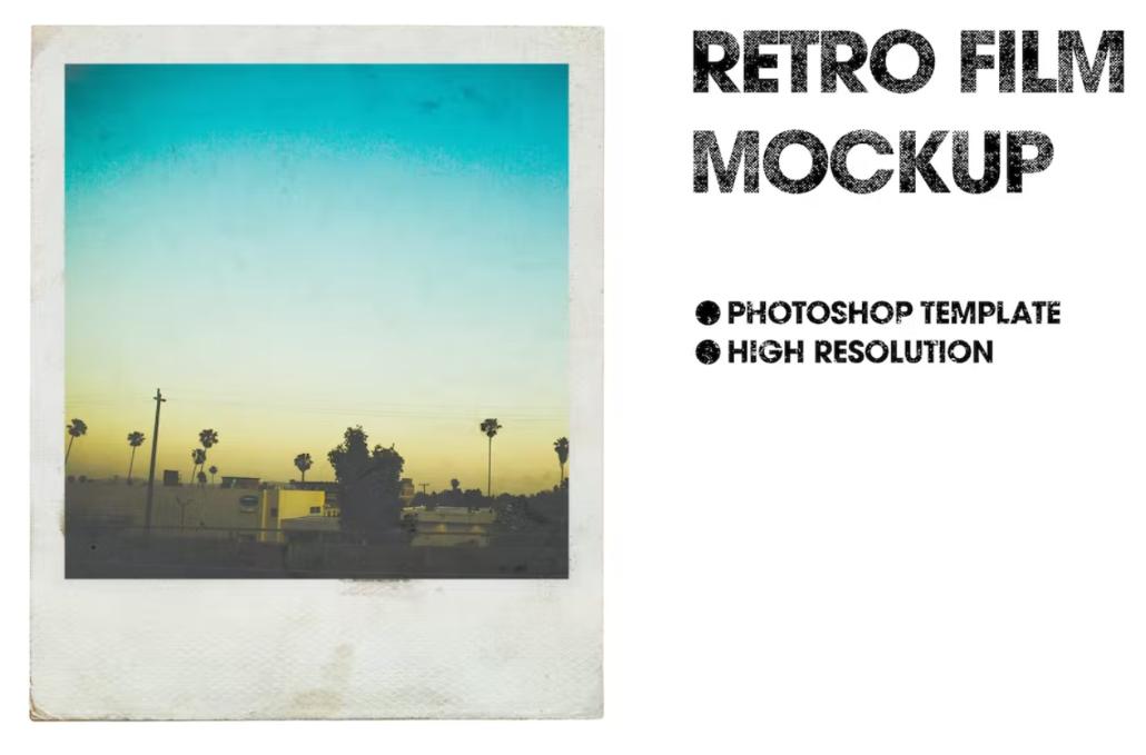 Retro Film Mockup template