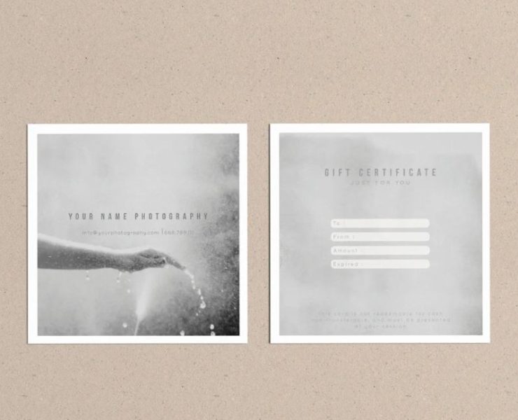 15+ Free Photography Gift Card Template PSD