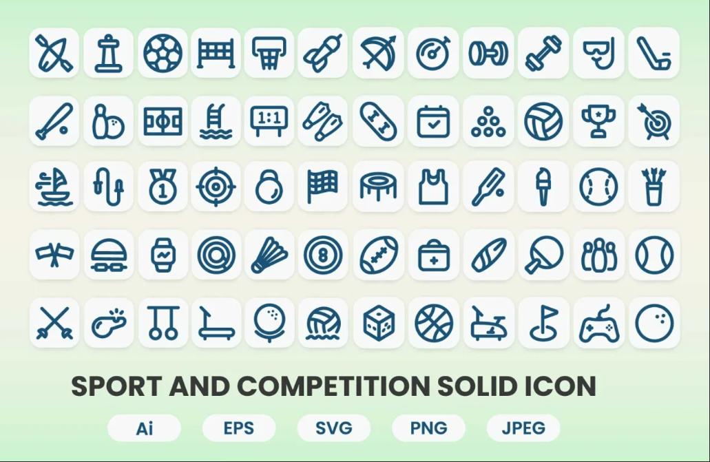 Sports and Competition Icon Set