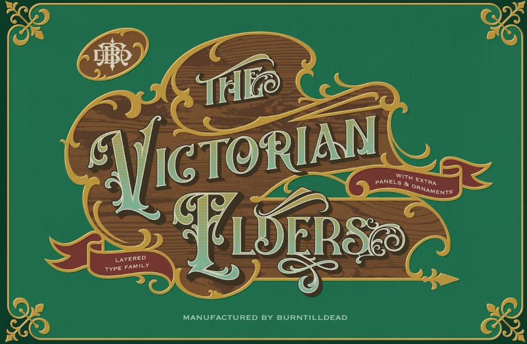 Vintage Victorian Style Font