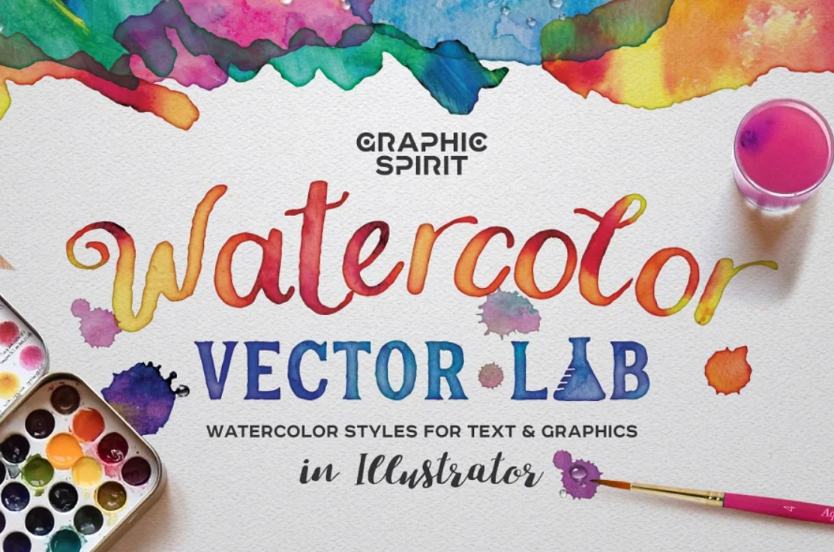 Watercolor Style Vector Illustrator