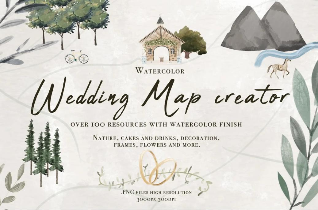 Watercolor Wedding Timeline Creator
