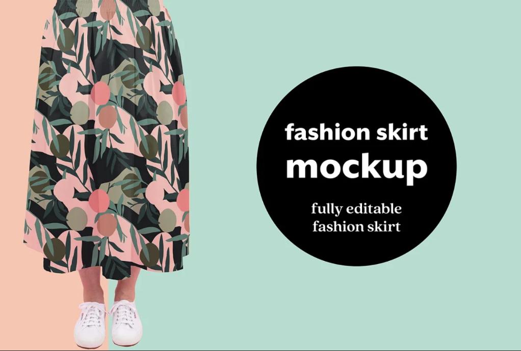 fashion Skirt Mockup PSD