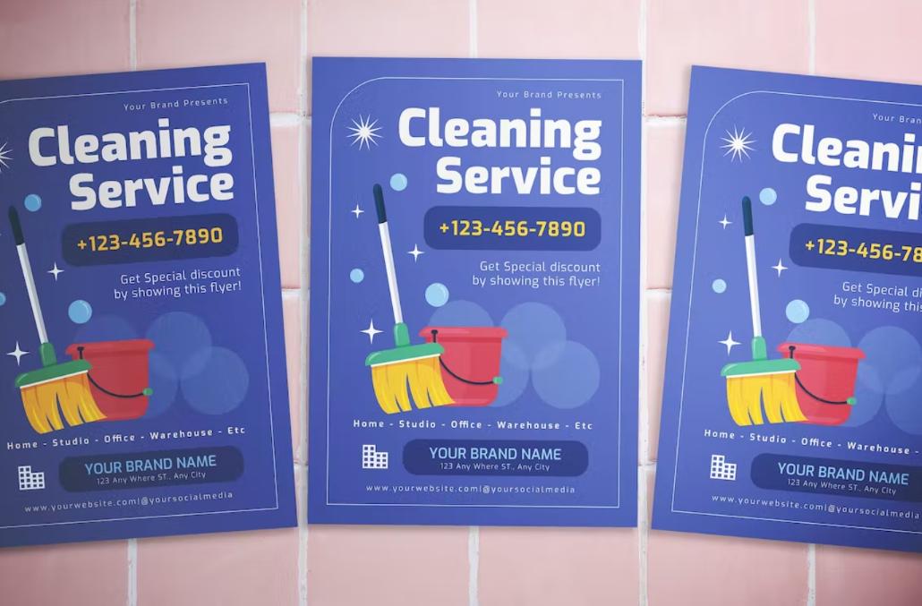 Ai and PSD Cleaning Experts Flyer
