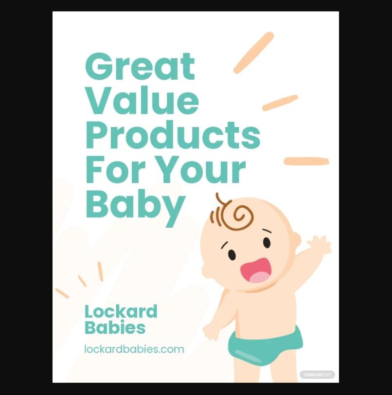Baby Products Flyer Design