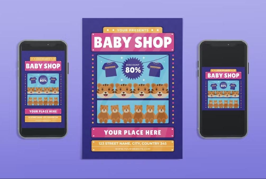 Baby Shop Promotional Designs