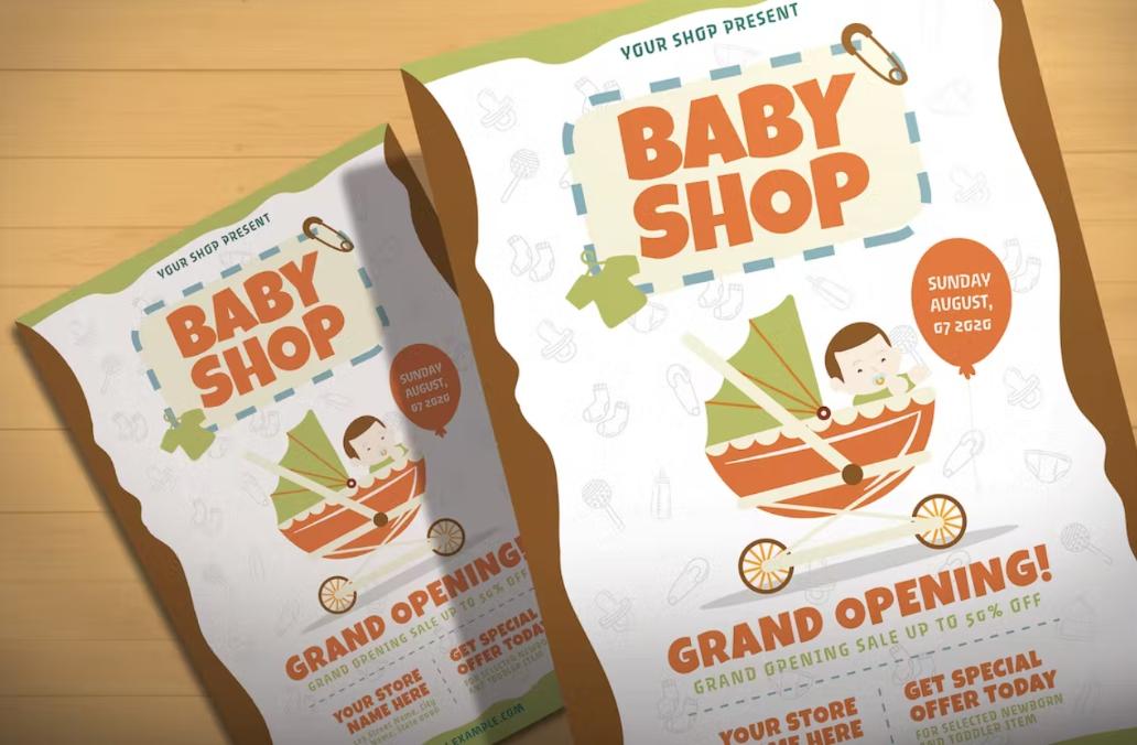 Baby Store Opening Flyer