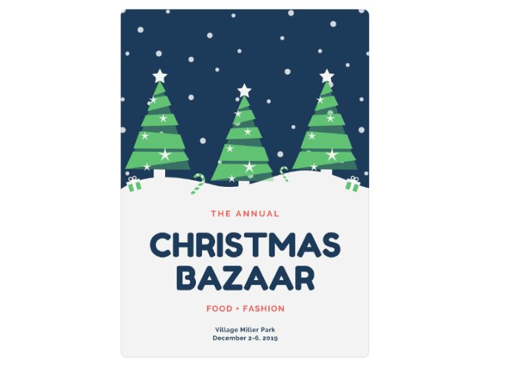 Christmas Bazaar Promotional Poster