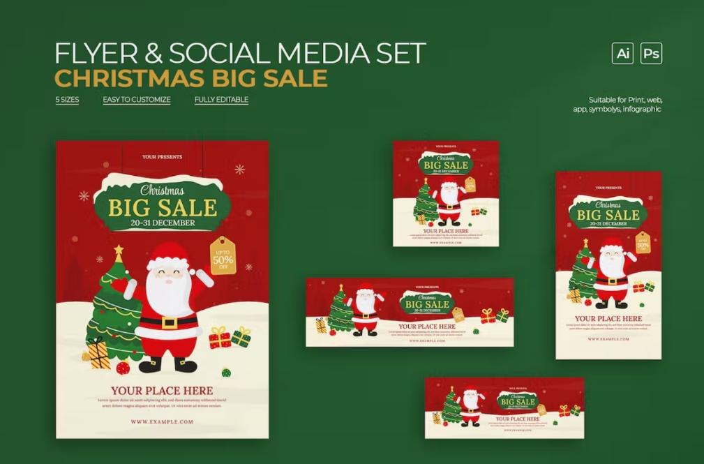 Christmas Sale Promotional Set