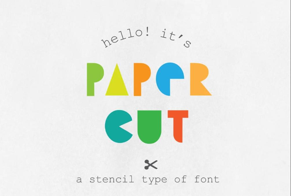 Creative Paper Cut Fonts