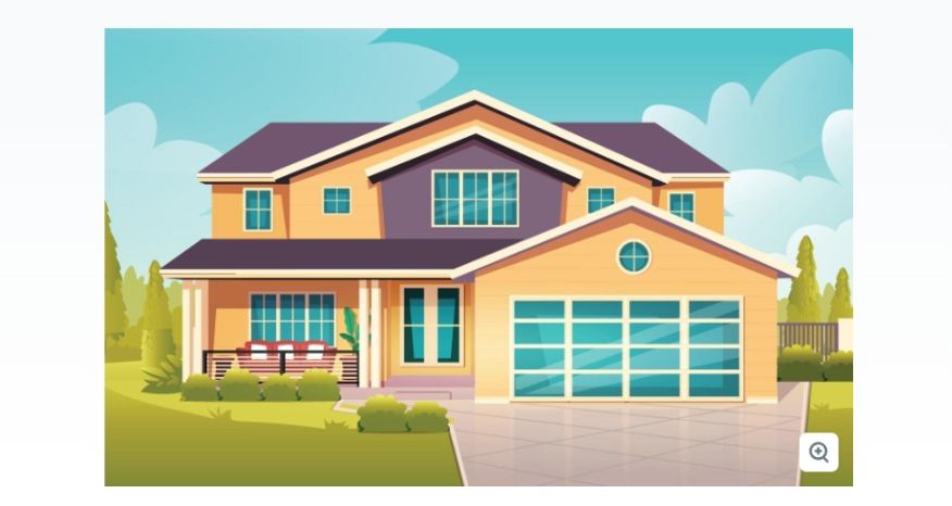 Free House Front Vector Design