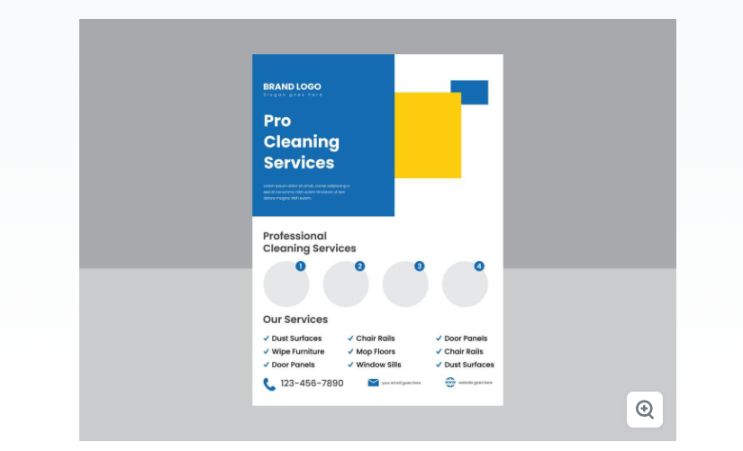 Free Professional Cleaning Services Poster