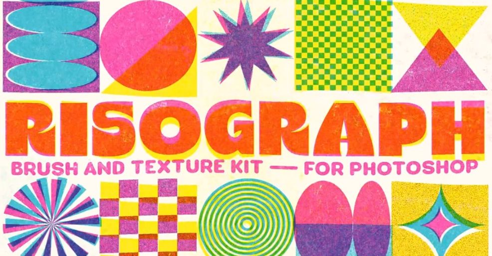 Free Risograph Brush and Textures