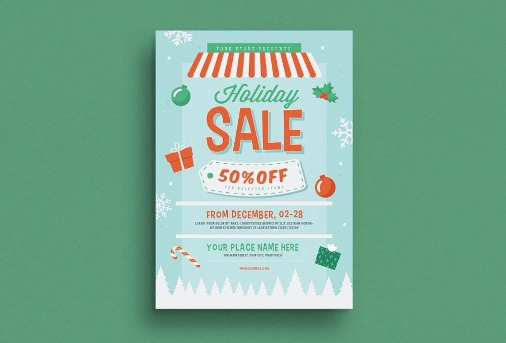 Holiday Sale Flyer Template